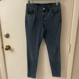 INC International Concepts Embellished Jeans 4P Petite Dopamine Mobwife Festival